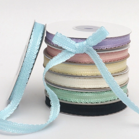 Cinta Tejida Con Borde Festoneado Para Manualidades De Bricolage Pasteles De Flores Embalaje De Caja De Regalo Lazos Para El Pelo Cinta Decorativa De Poliéster