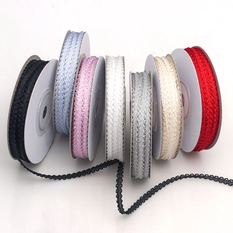 Polyester Muschelsaum Band Spitze Besatz Für DIY Handgemacht Schleife Haarschmuck Lolita Kleidung Geschenkverpackung Dekorativ