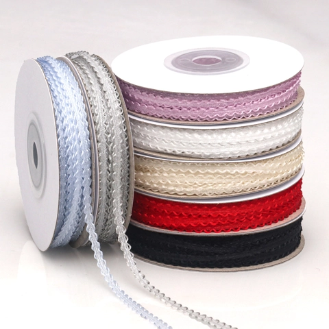 Polyester Muschelsaum Band Spitze Besatz Für DIY Handgemacht Schleife Haarschmuck Lolita Kleidung Geschenkverpackung Dekorativ