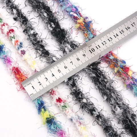 Pluizig Gevlochten Garen Touw Kleurrijk Pluche Lint Voor DIY Kleding Hoofddeksels Decoratie Naai-accessoires Handwerk