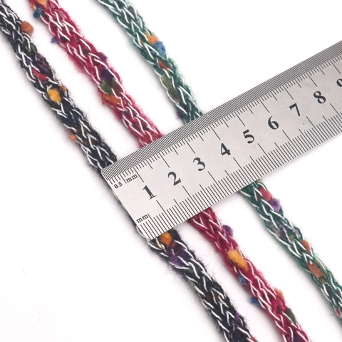 Tweed Style Braided Ribbon Multi Color Mixed Cord For Christmas Gift Wrapping DIY Clothes Accessories Flower Bow Making
