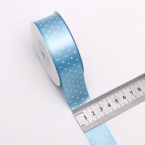 Nastro di Raso a Pois in Poliestere Decorativo per Confezioni Regalo Artigianato Fai da Te Fiocchi Bouquet Matrimonio Festa