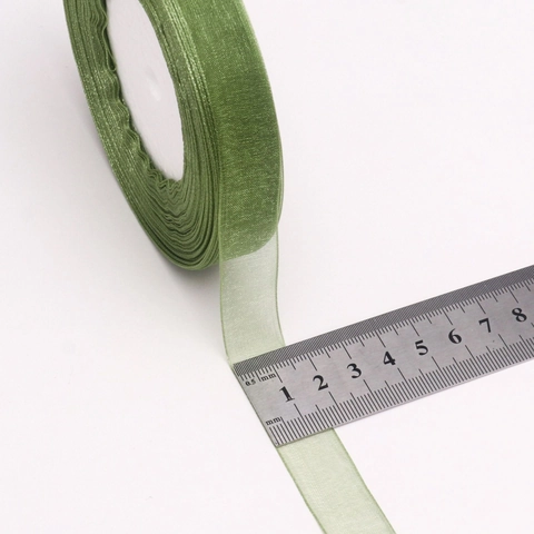 Transparentes Organzaband Für Geschenkverpackung DIY Handwerk Blumenstrauß Haarschleifen Dekoration Halbtransparentes Schneegazeband
