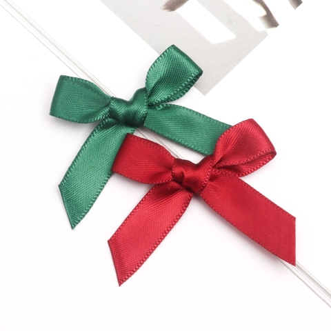 Handgemachte Polyester Satin Schleifen Für DIY Basteln Geschenkverpackung Kleidung Dekorationen Dekorative Vorgebundene Schleifen