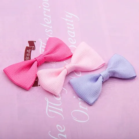 Nœuds en Gros-grain de Polyester Faits à la Main Mini Nœud pour Accessoires de Vêtement Pinces Cheveux Bricolage Décoration