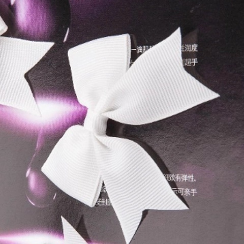 Handmade White Grosgrain Ribbon Bow Polyester Decorative Swallowtail Ribbon Flower For Gift Packaging And Clothing Accessory