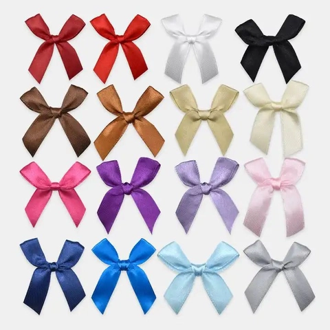 Lazo de Cinta de Satén Hecho a Mano para Manualidades DIY Envoltura de Regalos Decoración Floral Accesorios de Ropa Ornamento