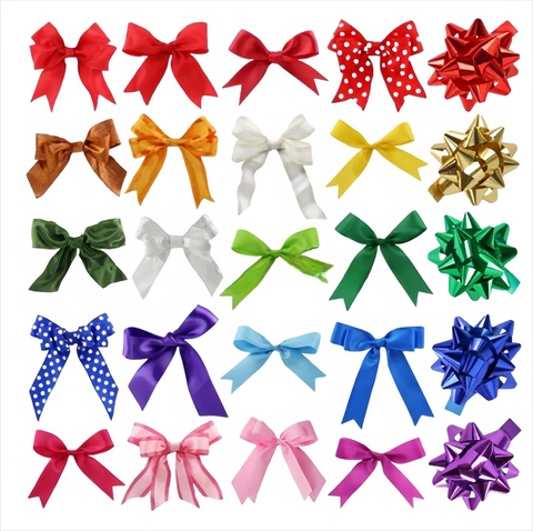 Lazo de Cinta de Satén Hecho a Mano para Manualidades DIY Envoltura de Regalos Decoración Floral Accesorios de Ropa Ornamento