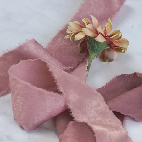 Handmade Frayed Edge Chiffon Satin Ribbon For Wedding Gift Wrapping Flower Bouquet Cake Decoration DIY Crafts Decorative Ribbons