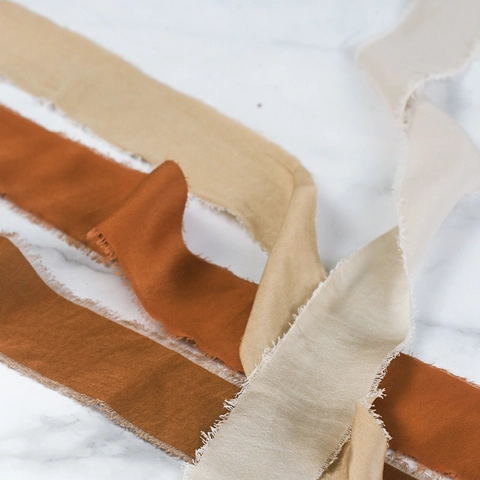 Handmade Frayed Edge Chiffon Ribbon For Wedding Bouquets Gift Wrapping DIY Hair Accessories Bow Making Ribbon