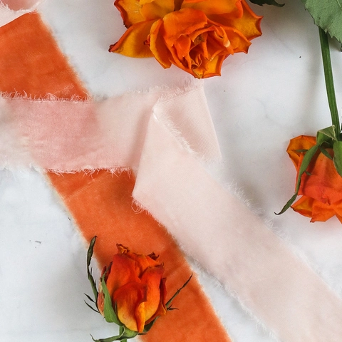 Nastro in Velluto Fatto a Mano Con Bordi Sfilacciati Nastro Decorativo Strappato a Mano per Bouquet da Sposa Confezioni Regalo