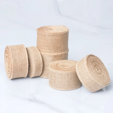Rotolo di Nastro in Iuta Naturale Vintage Armatura a Tela Striscia di Tessuto di Sacco Per Fai Da Te Matrimonio Decorazione