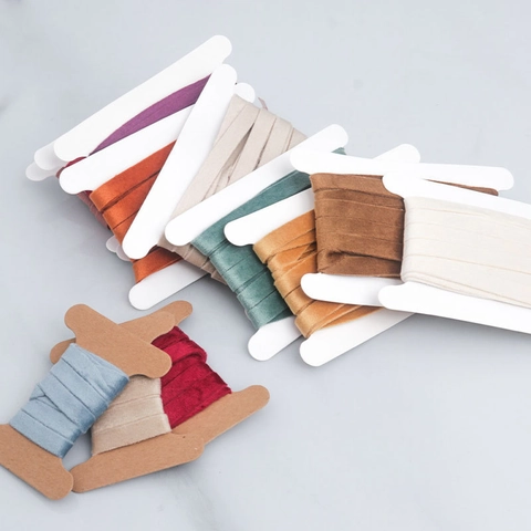 Cinta de Terciopelo de Doble Cara de Poliéster Para Accesorios Para el Cabello Con Lazo Hechos a Mano DIY Decoración de Cajas de Regalo Pasteles