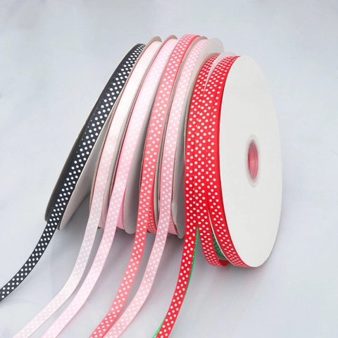 Nastro in Grosgrain a Pois Nastro Stampato a Pois per Artigianato Fai da Te Fiocchi per Capelli Confezioni Regalo Nozze Casa