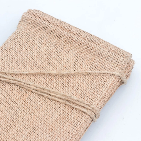 Handmade DIY Burlap Bunting Banner Rustic Swallowtail Jute Pennant Flags For Wedding Party Home Celebration Decoration