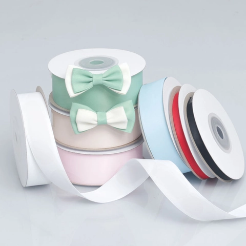 Nastro in Raso Opaco a Doppia Faccia in Poliestere per Confezioni Regalo Fiori Torte Fiocchi per Capelli Fai da Te Matrimonio