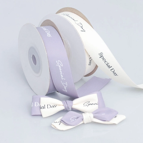Special Day Bedrucktes Satinband Polyester Dekorative Bänder Für Geschenkverpackungen Hochzeit Blumen DIY Haarschmuck