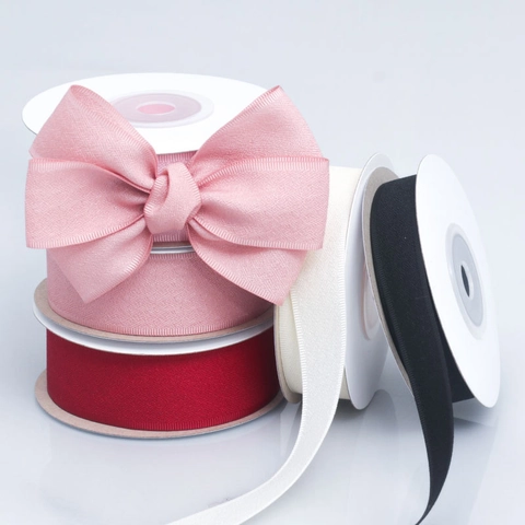 Nastro Grosgrain Tinta Unita Con Bordo in Lino per Confezioni Regalo Fiocchi per Capelli Fai da Te Accessori per Cucito Nastro a Rotolo