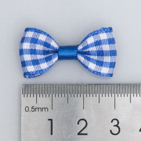 Mini Karierte Schleife DIY Band Schleifen Für Haarklammern Kleidung Haustier Zubehör Handwerk Dekoration Gingham Muster Band Schleifen