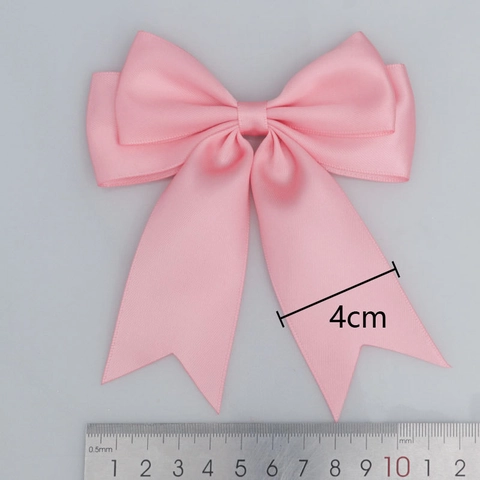 Polyester Satin Ribbon Swallowtail Bow DIY Clothing Accessories Headwear Decor Machine Woven Ribbon Bow Garment Decor