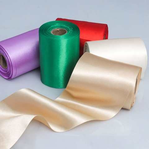 Nastro di Raso Largo in Tessuto di Poliestere Decorativo per Confezioni Regalo Matrimonio Festa Accessori Capelli DIY Decorazioni