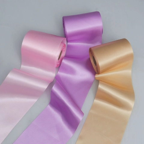 Nastro di Raso Largo in Tessuto di Poliestere Decorativo per Confezioni Regalo Matrimonio Festa Accessori Capelli DIY Decorazioni