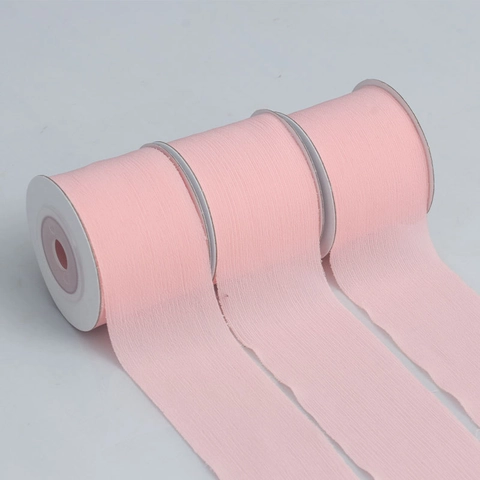 Solid Color Semi Transparent Chiffon Snow Gauze Ribbon For DIY Hair Bow Clothing Shoes Gift Box Flower Packaging Ribbons