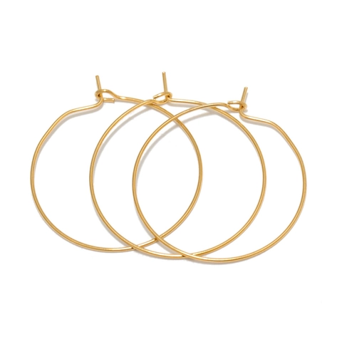 Stainless Steel Hoop Earrings For Women Minimalist Large Round Circle Geometric Earrings Gold Silver Plated Fashion Jewelry