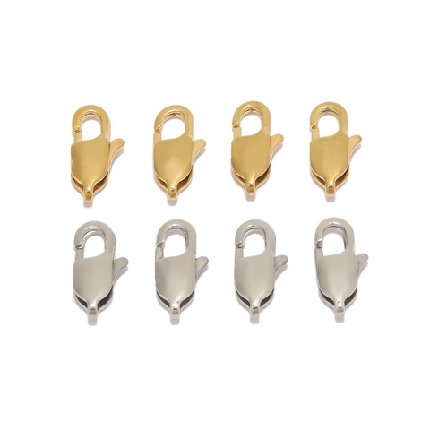 Stainless Steel Lobster Clasp For DIY Jewelry Making Gold Silver Plated Square Connector For Necklace Bracelet Findings DIY Tools