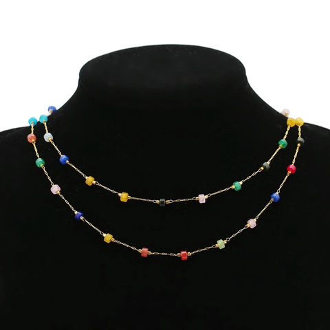 Kleurrijke Kralenketting 304 Roestvrij Staal DIY Sieraden Maken Accessoire Voor Ketting Truiketen Goud Zilver Verguld Handgemaakt Ambacht