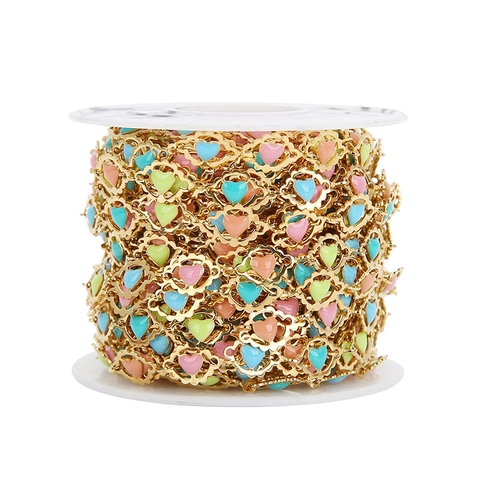 Edelstahl Bunte Emaille Tropfölkette Hohl Herz Lippen Schleife Designs DIY Schmuckherstellung Halskette Zubehör