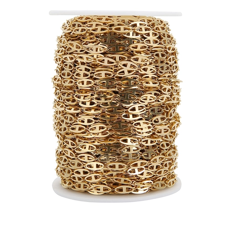 Catena Marina in Acciaio Inossidabile per Creazione di Collane e Bracciali Fai da Te Maglia a Naso di Maiale Accessori Gioielleria Catena