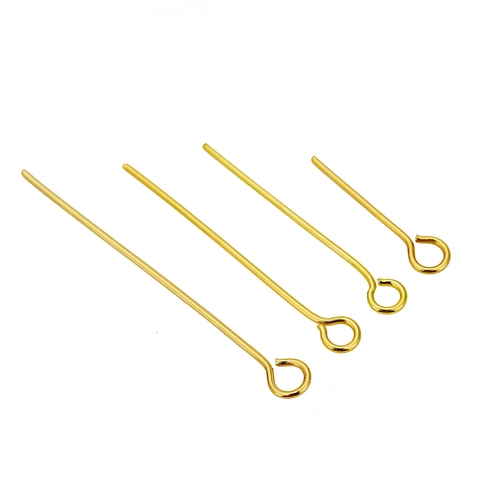 Stainless Steel Eye Pins DIY Jewelry Making Findings Smooth Geometric Connection Pins For Necklace Bracelet Accessories