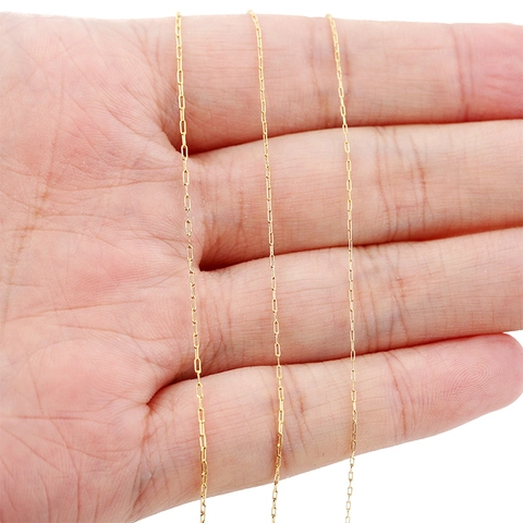Catena a Croce Sottile in Acciaio Inossidabile Placcato Oro 18K per Creazione Gioielli Fai da Te Braccialetti Collane Artigianali