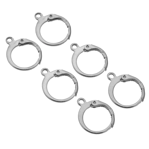 304 Stainless Steel Lever Back Earring Findings Round DIY Jewelry Making Earring Hook Accessories For Personalized Women Earrings Making