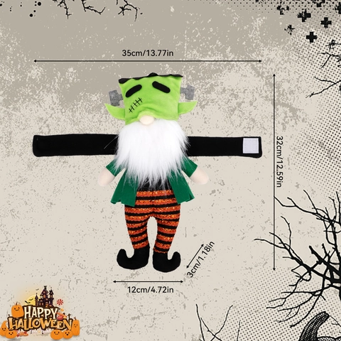 Halloween Gnome Curtain Tieback Witch Frankenstein Plush Buckle For Home Window Decoration Holiday Party Ornament