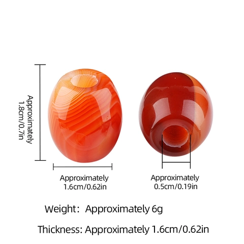 Natural Crystal Agate Barrel Beads Large Hole Loose Spacer Beads For DIY Jewelry Making Polished Stone Beads Necklace Bracelet Accessory