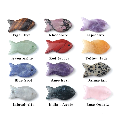 Naturstein Achat Fisch Anhänger Halskette Für Damen DIY Schmuckherstellung Bastelzubehör Mit Lederkordel Kristall Fisch Charm