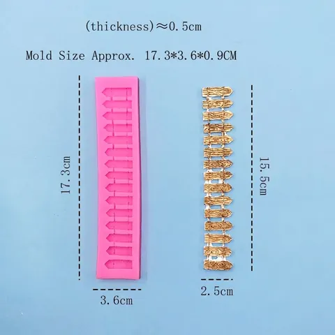 Zaun Design Silikon Kuchenform Für DIY Schokolade Fondant Backen Werkzeug Rosa Bambus Lattenzaun Muster Küchenzubehör