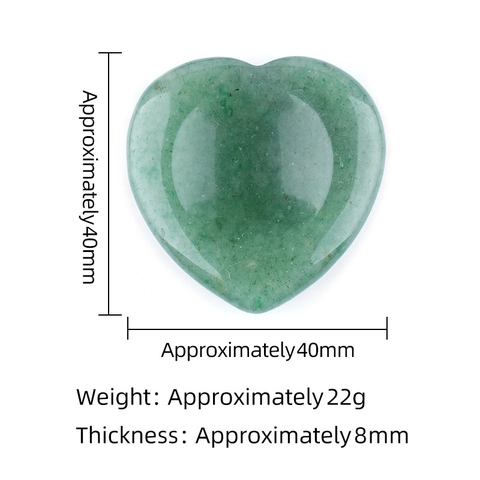 Natural Crystal Heart Worry Stone Polished Palm Massage Stone Anxiety Relief Thumb Stone For Meditation Office Home Decor