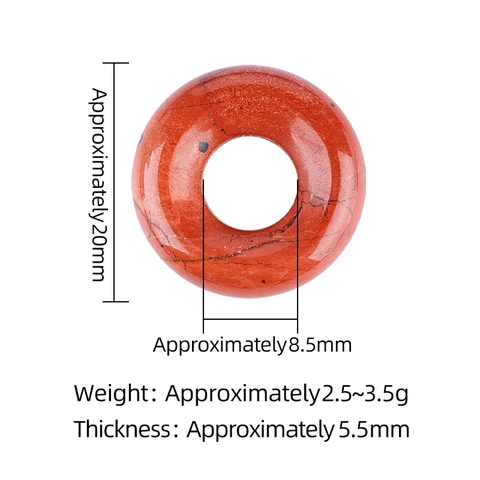 Natuurlijk Kristal Kunststeen Donut Hanger Gepolijste Ronde Ring Kralen Voor DIY Ketting Oorbel Maken Vrouwen Sieraden Accessoires