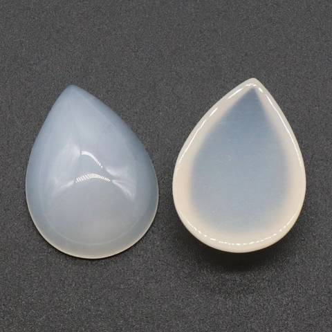 Cabochon en Cristal Naturel Agate Forme Goutte Pierre Polie en Forme de Poire pour Fabrication de Bijoux DIY Pendentifs Collier Bague
