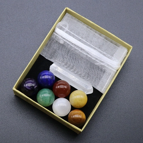 Chakra Kristall Heilstein Natur Polierte Steine Kugeln Und Säule Für Yoga Meditation Home Dekor Geschenk