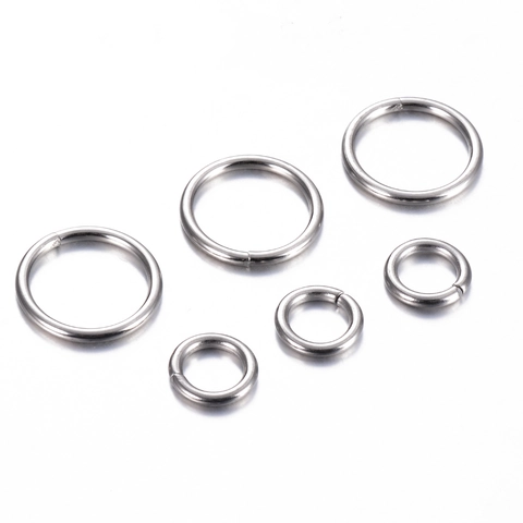 Stainless Steel Solid O Ring For DIY Jewelry Findings Bag Luggage Clothing Hardware Connection Accessories Silver Ring