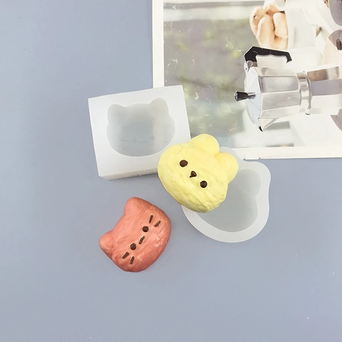 Cute Cartoon Cat Rabbit Silicone Mold 3D Animal DIY Baking Mold For Chocolate Fondant Plaster Candle Making Kitchen Tool
