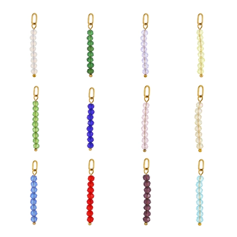 Stainless Steel DIY Jewelry Making Accessory Beads Vertical Pendant And Multi Style Chains For Necklace Bracelet Women