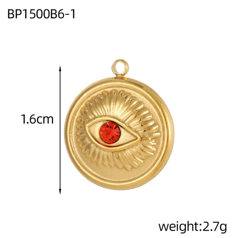 Roestvrijstalen DIY Sieraden Hangers Charms Met Karabijnsluiting Strass Ingelegde Boze Oog Ster Vierkante Plaat Accessoires Voor Ketting Armband Maken