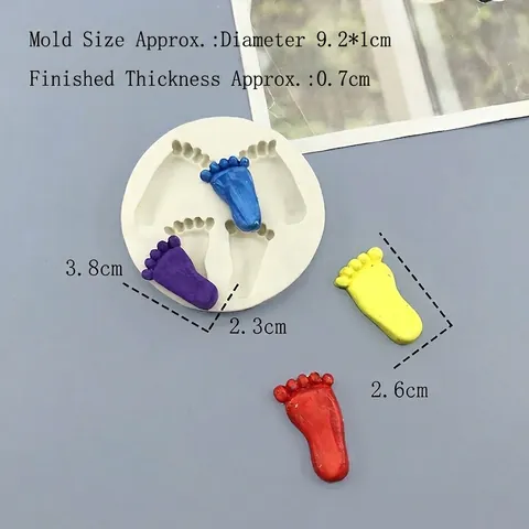 Stampo in Silicone Fai da Te per Torte Fondant a Forma di Palmo e Impronta per Cioccolato Dolci Strumento Decorativo da Cucina