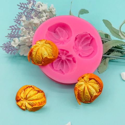 Orange Fruchtform Silikon Kuchenform Für Fondant Schokolade DIY Handgemachte Seife Harz Handwerk Backen Dekoration Werkzeug