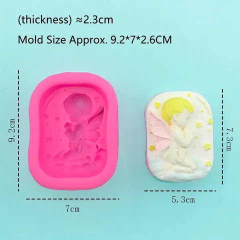 Kreative Engel Baby Silikon Seifenform DIY Handgemachtes Werkzeug Für Tortendekoration Kerzenherstellung Aroma Stein Gipsform